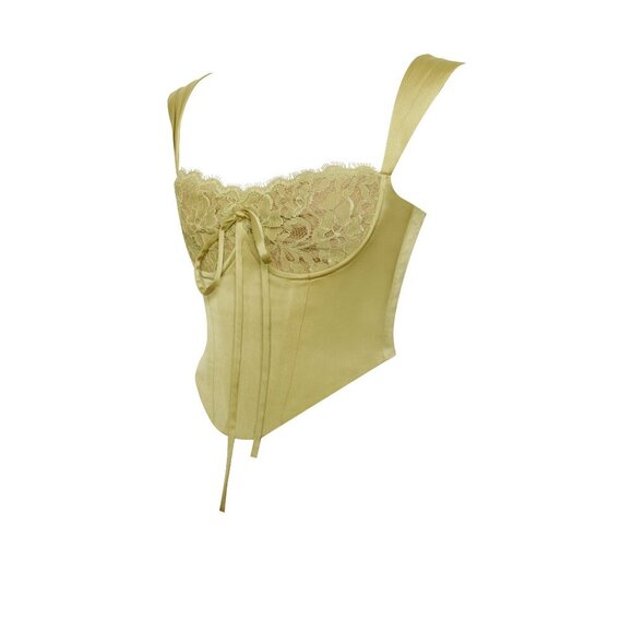 Sahara Lace Satin Corset Top - Picture 5 of 11